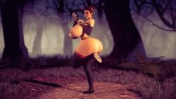3d chun-li huge_breasts superdougie thick_thighs wide_hips