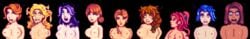 6+girls 9girls abigail_(stardew_valley) areolae breasts cleavage crying cum cum_on_face cum_on_hair embarrassed embarrassed_nude_female emily_(stardew_valley) enf exposed exposed_breasts haley_(stardew_valley) humiliation jodi_(stardew_valley) large_breasts leah_(stardew_valley) marnie_(stardew_valley) maru_(stardew_valley) multiple_girls naked nipples nude penny_(stardew_valley) pixel_art portrait sandy_(stardew_valley) shocked stardew_valley surprised topless