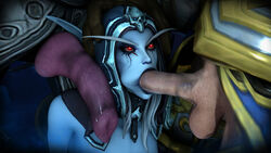 1girls 2boys alliance_(warcraft) anduin_wrynn angry_face blizzard_entertainment blowjob canine chaossu3d elf fellatio female forced forsaken gangbang genn_greymane group_sex holding_head human human_paladin hunter_(warcraft) knot mawsworn paladin_(warcraft) penis rape shadowlands source_request sylvanas_windrunner testicles the_maw_(warcraft) tied_hands torghast_tower_of_the_damned undead undead_(warcraft) warcraft warrior_(warcraft) worgen worgen_warrior world_of_warcraft