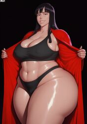 ai_generated ass big_ass big_breasts breasts chichi cleavage curvy dragon_ball dragon_ball_z female huge_ass huge_breasts jumbo_body large_ass large_breasts large_butt large_thighs lingerie milf niduscharger prominent_tummy thick_thighs thighs venus_body voluptuous wide_hips