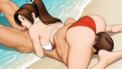 69 69_position ai_generated couple_sex female_dominating_male kim_kaphwan king_of_fighters kof mai_shiranui oral_sex sixty_nine the_king_of_fighters woman_on_top
