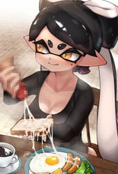 +_+ 1girls after_handjob after_sex bangs big_breasts blush breakfast breasts callie_(splatoon) censored censored_penis cleavage coffee cum cum_eating cum_on_food cumshot cute eating_cum female female_focus food_play gokkun handjob hi_res high_resolution highres hizake inkling kashu_(hizake) large_breasts licking licking_lips light-skinned_female light_skin long_hair looking_at_partner milking_handjob mole mole_under_eye mosaic_censoring multicolored_hair nintendo no_eyewear penis_milking pointy_ears pseudo_hair shiny_hair sitting smooth_skin splatoon splatoon_2 symbol-shaped_pupils tentacle_hair tongue tongue_out two_tone_hair very_long_hair viewed_from_above wide_eyed yellow_eyes