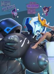 airachnid arcee arcee_(prime) cum_in_mouth cum_on_body cum_on_breasts giant_breasts giantess gigantic_breasts jack_darby mr.russo robot_girl robot_humanoid size_difference strongarm_(transformers) strongarm_(transformers)_(trawert) transformers