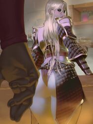 angelise_reiter big_ass blue_eyes final_fantasy final_fantasy_xiv oc original_character pokinha tagme white_hair