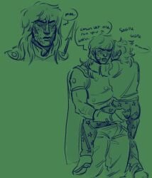 boner boner_in_pants boner_under_clothes gyro_zeppeli johnny_joestar jojo's_bizarre_adventure steel_ball_run watersports wetting wetting_self