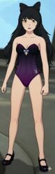1girls ai_generated blake_belladonna female female_only leotard rwby solo
