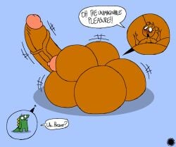 aliasing anthro artist_logo artist_name balls balls_expansion beaver beaver_(beaver_and_steve) beaver_and_steve big_balls big_breasts big_butt big_penis blush bodily_fluids breast_expansion breast_squish breasts brown_body brown_fur bubble_butt butt butt_expansion crossbar_emanata dialogue digital_media_(artwork) duo emanata english_text erect_nipples erection expansion eyelashes femboy fur genital_expansion genitals green_body gynomorph hand_on_own_breast head_tuft hi_res huge_balls huge_breasts huge_butt huge_penis humanoid_genitalia humanoid_penis hyper hyper_balls hyper_breasts hyper_butt hyper_genitalia hyper_penis intersex lizard logo male mammal nipples penis penis_expansion reptile rodent scales scalie signature speech_bubble spherical_breasts squish steve_(beaver_and_steve) sweat sweatdrop text thatdawgmurray tuft vein veiny_penis