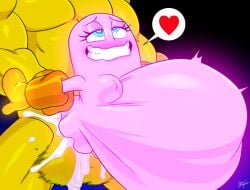 aeolus06 balls bandai_namco big_balls blue_eyes blush bodily_fluids breasts cum cum_inflation cum_inside duo faceless_character faceless_humanoid faceless_male female female_focus female_humanoid female_penetrated genital_fluids genitals ghost heart_eyes heart_symbol hi_res humanoid humanoid_focus humanoid_on_humanoid humanoid_penetrated humanoid_penetrating humanoid_penetrating_humanoid inflation looking_pleasured male male/female male_humanoid male_penetrating male_penetrating_female muscular muscular_humanoid muscular_male nude nude_female nude_humanoid pac-man pac-man_(series) penetration pink_body pinky_(pac-man) sex solo_focus spirit teeth yellow_body