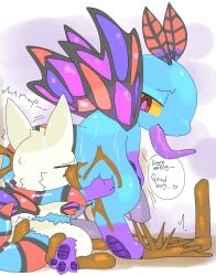 2026 2_penises anal animal_genitalia animal_penis antennae_(anatomy) anthro anthrofied big_penis blizzard_entertainment bodily_fluids brightwing butt canid cum cumming_feces cumshot dialogue dragon duo eating_feces ejaculation english_text erection fairy_dragon feces feces_in_mouth feces_in_penis feces_in_urethra fingers fur genital_fluids genitals good_boy heart_symbol hemipenes heroes_of_the_storm hi_res long_tongue male male/male mammal mothdayo multi_genitalia multi_penis mythological_creature mythological_scalie mythology nude open_mouth oral penis pooping rimming scales scalie scat scatplay sex simple_background smile speech_bubble tail tail_wrapped_around_body text tilde_after_text tongue transformation transformation_through_sex unusual_bodily_fluids unusual_cum unusual_genital_fluids vulpera warcraft wings
