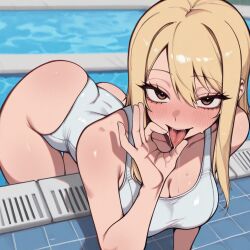 ai_generated blonde_hair fairy_tail lewd lucy_heartfilia sensual sexy swimwear