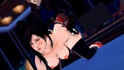 1girls crossover female final_fantasy final_fantasy_vii leon_scott_kennedy resident_evil resident_evil_4 tifa_lockhart