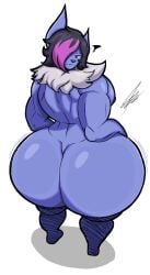 abby_(nicolaowo) absol big_ass big_breasts breasts bubble_butt cleavage female furry huge_ass huge_breasts hyper_ass nipples pokemon pokemon_(species) samucafujiwara tagme thick_thighs wide_hips