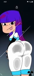 1girls ass ass_focus big_penis blue_hair bottom_heavy bottom_heavy_female female female_only glitch_techs long_hair miko_kubota naughty naughty_face naughty_smile netflix nickelodeon thick_ass thick_thighs tight_clothing tight_fit tongue tongue_out uniform uniform_female unknown_artist wide_hips