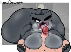 big_ass big_breasts big_penis breasts bubble_butt cleavage female furry huge_ass huge_breasts huge_cock hyper_ass lewdewott penis tagme thick_thighs wide_hips