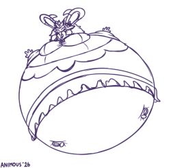 big_breasts breasts cleavage female furry hastagaspacho huge_breasts inflation thick_thighs wide_hips