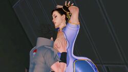 chun-li chun-li_(street_fighter_6) crossover female naruto_(series) sasuke_uchiha street_fighter street_fighter_6 uchiha_sasuke