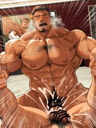 2boys abs anal anal_insertion anal_penetration anal_sex armpit_hair balls bara beard bed beefy biceps big_areola big_penis blush breasts broad_shoulders brown_hair censor_bar censored censored_penis chest_hair clenched_teeth collarbone completely_nude cum cum_drip cum_explosion cum_fountain cum_from_ass cum_in_ass cum_inside cum_on_lower_body cum_splatter cum_string cum_trail daddy dark_penis dilf drooling duo ejaculation erection excessive_cum exhausted first_person_view frown gay goatee grabbing grabbing_legs green_eyes hairy hands-free hi_res hotel huge_cock humping hungry hunk indoors intense_orgasm leaking_cum leg_hair legs_up looking_at_viewer male male/male male_breasts male_only male_penetrated male_penetrating male_penetrating_male manly mature_male moobs motion_lines muscles muscular muscular_arms muscular_legs muscular_male muscular_neck muscular_thighs nakadashi navel nude nullqllun orgasm original original_character panting passing_out pecs penis penis_size_difference pointless_censoring pov quadriceps raw_sex retracted_foreskin rough_sex saliva saliva_trail semen sex short_hair simultaneous_orgasms six_pack size_difference sweat sweatdrop thick thick_arms thick_cum thick_legs thick_penis thick_thighs thrusting tired tough_guy triceps tv veiny_arms veiny_penis violent_sex yaoi