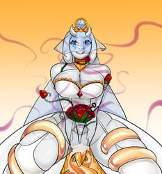 ambiguous_penetration bondage bride dress hypnosis mind_break mind_control plump polished_bride slave srasomeone tentacle tentacles_under_clothes toriel treasure undertale veil wedding_dress wedding_veil