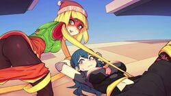 2boys 2girls animated arms arms_(game) arms_behind_back arms_tied berg blonde_hair blue_eyes blue_hair blush bondage breasts breasts_out byleth_(fire_emblem) byleth_(fire_emblem)_(female) clenched_teeth crossover cum cum_in_pussy cum_inside exposed fire_emblem fire_emblem:_three_houses fishnet_stockings green_eyes group group_rape group_sex imminent_sex large_breasts laying_down min_min_(arms) mostly_clothed multiple_boys multiple_girls navel nintendo no_sound open_mouth pinned rape restrained ripped_clothes ripped_clothing sex shorter_than_30_seconds shorts skirt straight super_smash_bros. sweat sweatdrop thighhighs tied_up torn_clothes torn_clothing torn_legwear torn_pantyhose vaginal_penetration vaginal_sex very_long_hair video