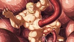 beard facial_hair hataraku_saibou killer_t_(hataraku_saibou) killer_t_cell male male_only muscles muscular muscular_male penis tagme zelo-lee