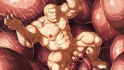 beard facial_hair hataraku_saibou killer_t_(hataraku_saibou) killer_t_cell male male_only muscles muscular muscular_male penis tagme zelo-lee