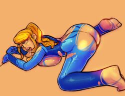 samus aran from metroid by silkyjiggles