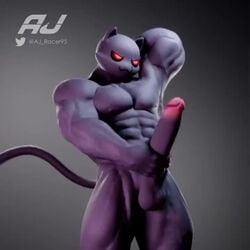 1boy 3d abs aj_racer95 animated anthro arm_behind_head bara biceps black_body black_fur epic_games fortnite furry huge_cock large_penis male masturbation meowscles_(fortnite) mp4 muscular_anthro muscular_male muscular_thighs nipples no_sound pecs penis penis_grab scar_across_eye shadow_meowscles_(fortnite) tagme video