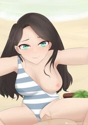 1boy 1boy1girl 1girls background beach big_breasts black_clover black_hair breast_out breast_outside breasts charmy_papittoson clothed clothed_female clothed_sex clothing female female_penetrated gibb_san green_eyes hugging long_hair male_pov nipple one-piece_swimsuit one_breast_out penetration penis pov pov_eye_contact pov_hug pussy sex smile stand_and_carry_position standing_position standing_sex swimsuit swimwear vagina vaginal_insertion vaginal_penetration vaginal_sex yuno_grinbellior