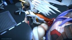 1boy 1girls 3d animated ass bouncing_breasts clapping_cheeks ellowas female female_focus from_behind male mercy moaning orientation_play overwatch sex sexuality_change soldier_76 sound straight vaginal vaginal_penetration video