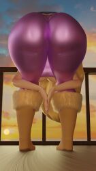 3d 3d_(artwork) 9:16 absurd_res big_ass boots clothing gravity_falls hi_res pacifica_northwest praise_da_booty_(meme) presenting_hindquarters scrag_boy shwazy_(artist) sunset