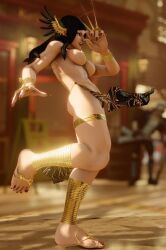 3d brutalace female female_only gold_jewelry jewelry juri_han mod muscular muscular_female royalty solo street_fighter street_fighter_v