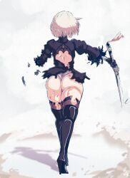 yorha 2b from nier by artbenbeau