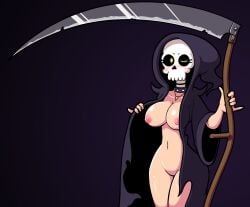 death_(personification) female female_only grim_reaper kyosourade lady_death snowmantofu