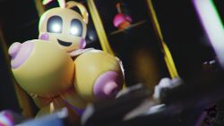 16:9 3d 4k absurd_res big_nipples blender_(disambiguation) breasts cute five_nights_at_freddy's hi_res huge_breasts looking_at_viewer nude rookieanimator210 toy_chica toy_chica_(fnaf) widescreen