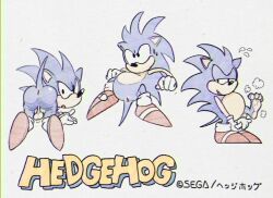 all_fours anonymous_artist anthro anus ass ass_up backsack balls blue_fur bodily_fluids butt butthole classic_sonic clothing cute eulipotyphlan feet footwear genitals hedgehog looking_at_viewer looking_back male mammal musk presenting_ass raised_tail sega shoes sketch_page solo sonic_(series) sonic_the_hedgehog sonic_the_hedgehog_(series) sweat tail vhs_filter