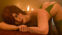 3d ass female garter_belt happy6982 light-skinned_female nude red_hair shani solo tagme the_witcher_(series) the_witcher_3:_wild_hunt