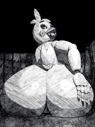 3d 3d_(artwork) ass ass_focus five_nights_at_freddy's runaboo_chica solo toy_chica_(fnaf)