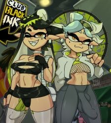 2futas 5tflldartist5 :3 balls barely_clothed big_ass big_breasts big_bulge big_penis black_hair boob_window breasts bulge callie_(alterna) callie_(splatoon) casual casual_nudity clothed clothing duo erection erection_under_clothes fishnet_clothing fully_clothed futa_only futanari green_penis huge_bulge human light-skinned_futanari light_skin long_hair marie_(alterna) marie_(splatoon) mostly_clothed nintendo nipples_visible_through_clothing no_bra no_underwear penis public public_nudity see-through short_hair splatoon splatoon_3 squid_sisters standing teasing thighhighs twintails underboob uwu