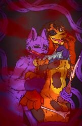 2024 2boys 2d 2d_(artwork) 2d_artwork anthro anthro_on_anthro anthro_only catnap_(poppy_playtime) claws critters_(poppy_playtime) cum cumshot dogday_(poppy_playtime) drool duo from_behind furry_only gay gay_sex hair jerking jerking_off jerking_off_another lifting_shirt male_only mob_entertainment no_humans open_mouth plush plushie poppy_playtime poppy_playtime_(chapter_3) purple_body purple_fur questionable_consent saliva sex smiling_critters tagme tongue tongue_out transformation underwear vizlottz zipper