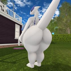 big_ass big_breasts breasts bubble_butt female ferialexonar huge_ass huge_breasts lugia pokemon pokemon_(species) thick_thighs wide_hips