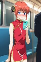 adult_and_teenager ai_generated female gintama kagura_(gintama) older_man_and_teenage_girl subway teenage_girl younger_female