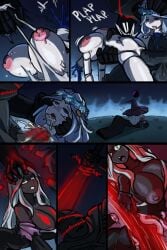 1girls amputation assisted_exposure beheading bell_bearing_hunter big_breasts bisected blood blood_on_penis blue_blood breasts censored corpse cut_in_half death decapitation doll doll_girl dying elden_ring elden_ring_nightreign exposed_breasts female_death fire_background fucked_to_death gameplay_mechanics gore guro head_grab large_dick mosaic_censoring neck_fucking necrophilia recluse_(nightreign) revenant_(nightreign) severed_head skarma snuff straight sword tearing_clothes tears trying_to_escape witch_hat