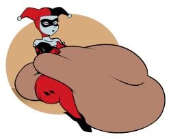 belly belly_button belly_overhang grabbing grabbing_belly harley_quinn hyper hyper_ass hyper_belly spaggoot tagme