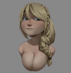 astrid_hofferson big_breasts blonde_female blonde_hair breasts coolerinker how_to_train_your_dragon how_to_train_your_dragon_2 inker_comics inkershike long_hair practically_nude practice viking_female