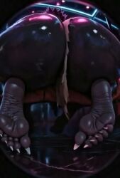 1girls aggressive ai_assisted ai_generated ai_video animated anthro anthro_only ass ass_focus ass_shake black_hair clawed_feet dark-skinned_female female female_only fisheye fisheye_lens foot_fetish foot_focus from_behind furry genshin_impact grok hilichurls_(species) huge_ass monster_girl on_bed on_knees rule_63 solo tagme twerking video voluptuous_female