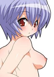 1girls blush female medium_breasts neon_genesis_evangelion rei_ayanami shishimaru_ken'ya tagme