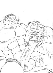 crocodine cum dragon_quest dragon_quest_dai_no_daibouken gay gs male male/male male_only no_color tagme yaoi