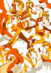 bigger_version_at_the_source blonde_hair breasts canine fellatio female fox hair kemono male mammal nipples oral penis red_hair sex unknown_artist