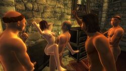 1girls 3d 4boys female game_screenshot jauffre maborel male martin mod oblivion piner the_elder_scrolls