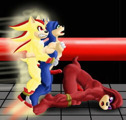 anthro bound cutterfl echidna fur hedgehog interspecies knuckles_the_echidna male male_only mammal monotreme multiple_males nude penis sex shadow_the_hedgehog side_view sonic_(series) sonic_the_hedgehog yaoi